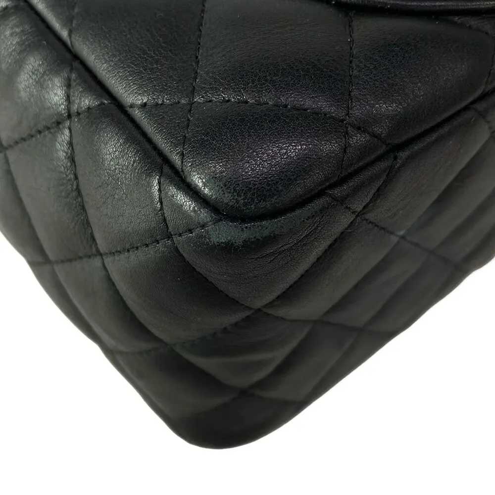 Chanel Cambon Mini Bowling Bag Handbag A29792 Lambskin Patent Leather
